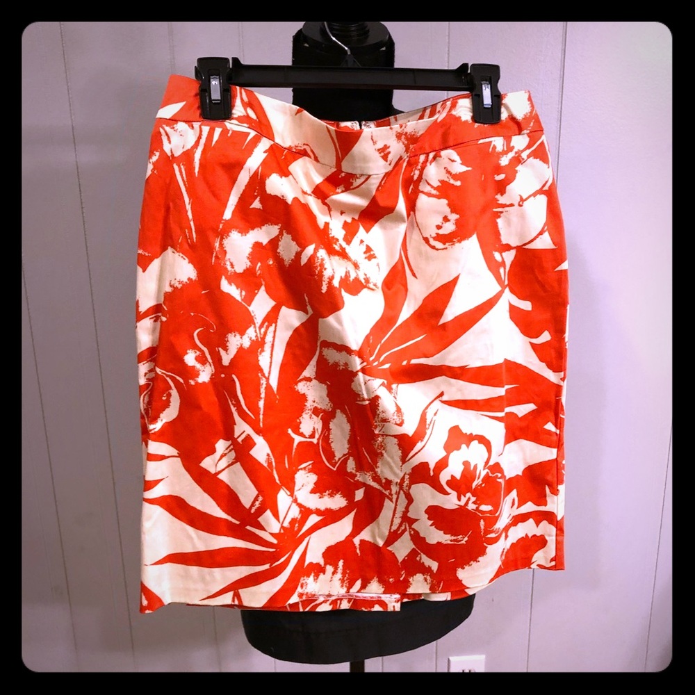 Orange and White skirt